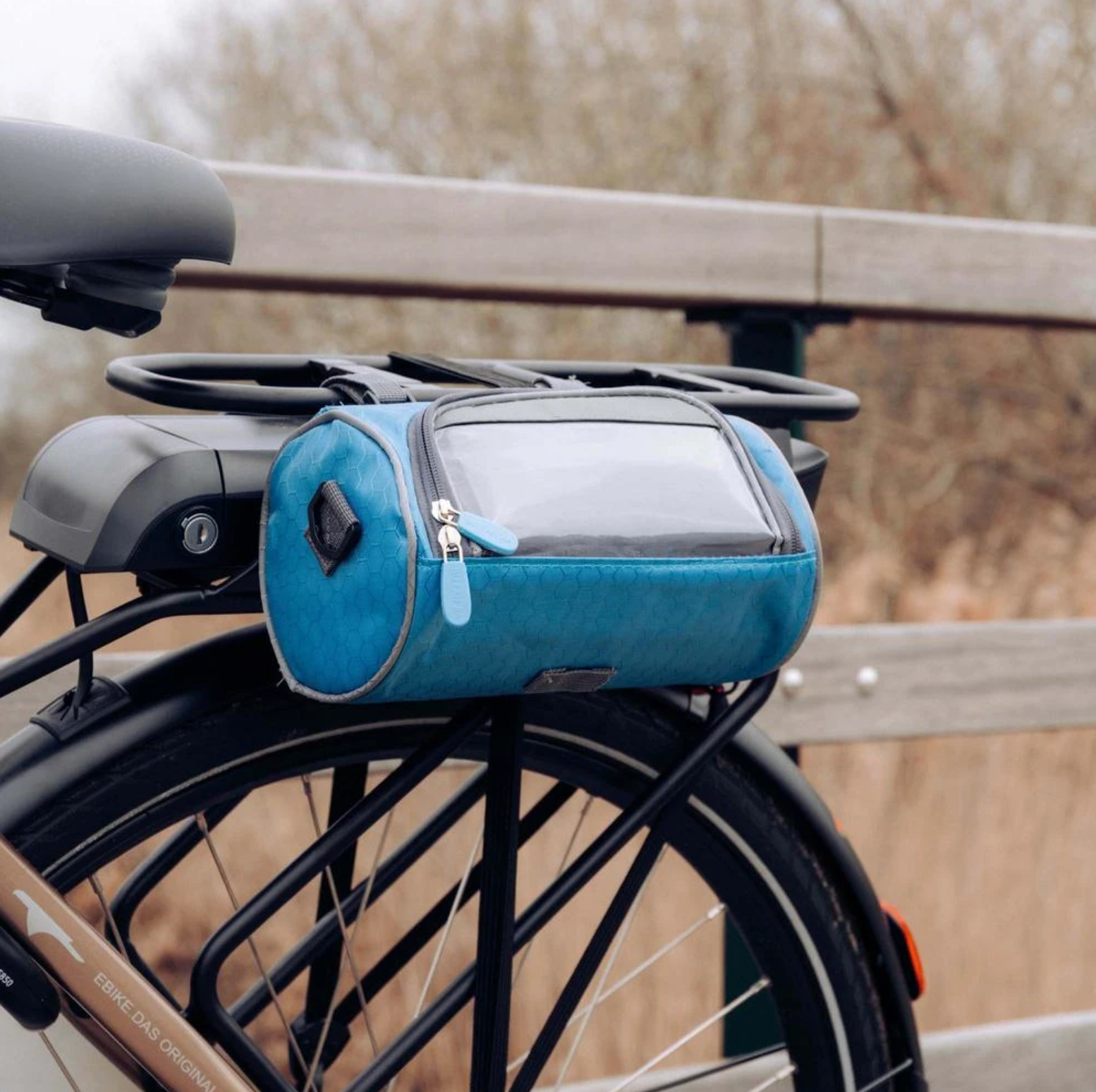 Cycling Storage Bag with Clear Phone Access and Secure Fit