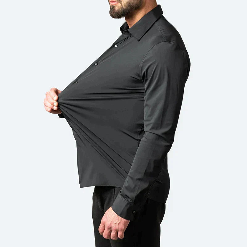 Men’s Flexible Tailored Stretch Shirt for All-Day Ease