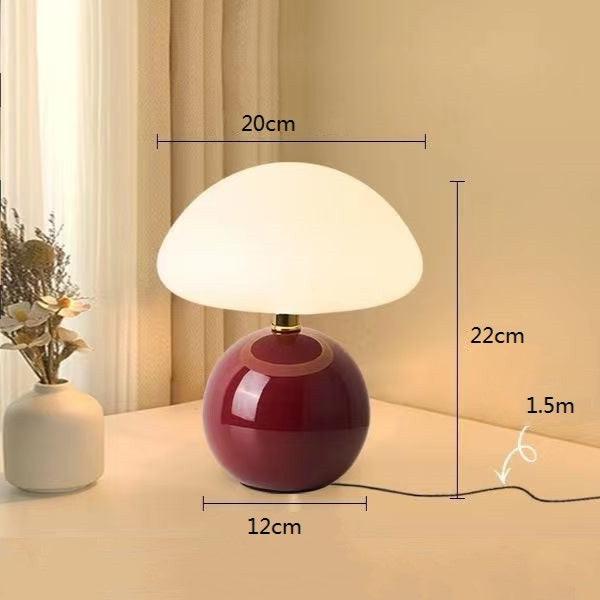 Retro Mushroom Bedside Lamp Bauhaus Inspired Table Lighting