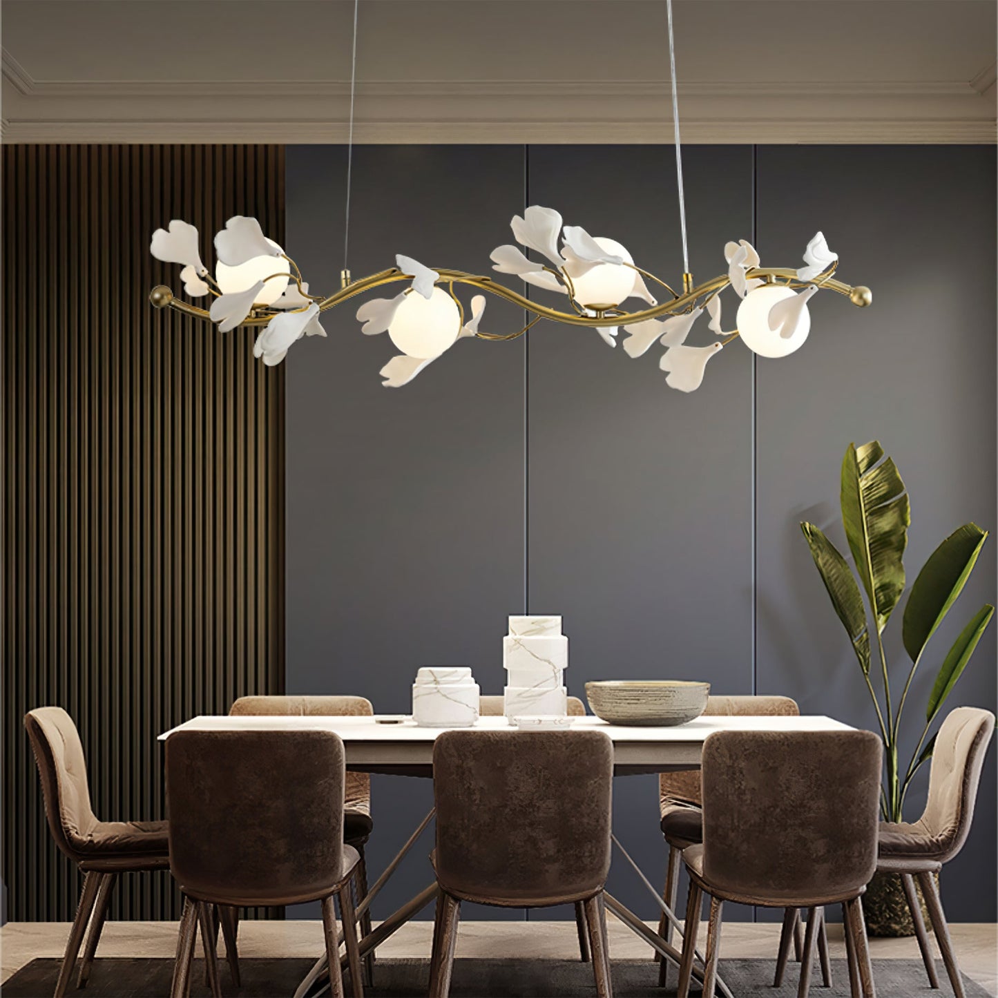 Lunaris Gingko Chandelier