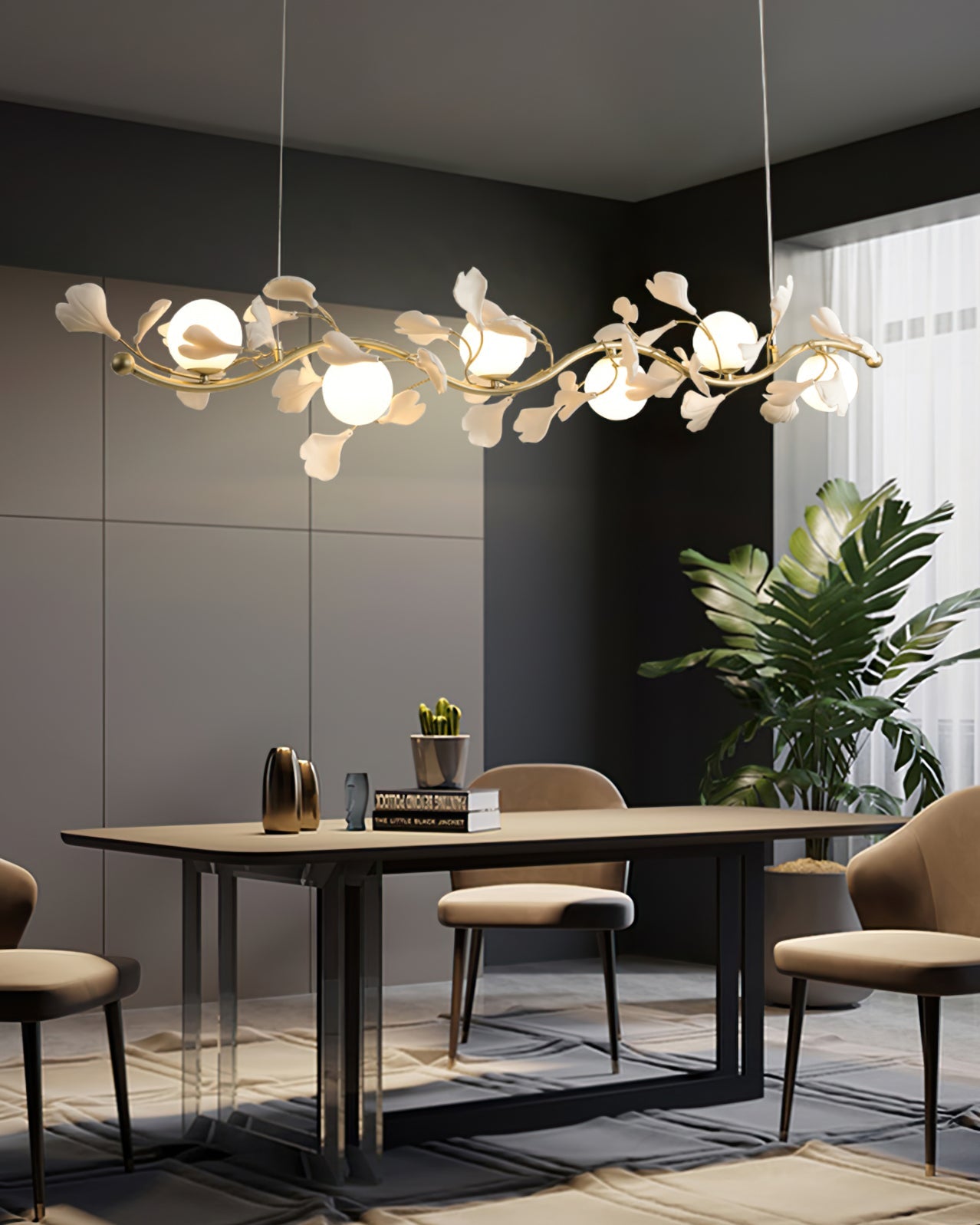 Lunaris Gingko Chandelier