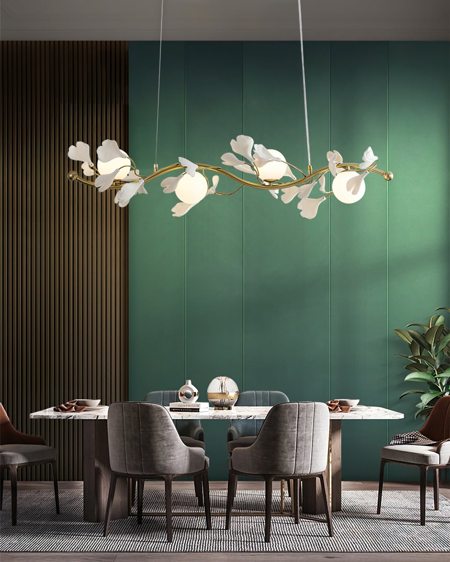 Lunaris Gingko Chandelier