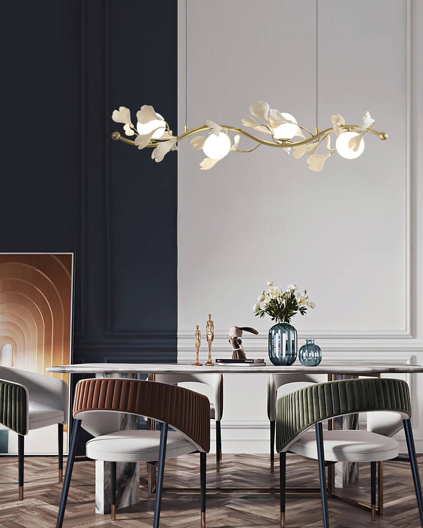Lunaris Gingko Chandelier
