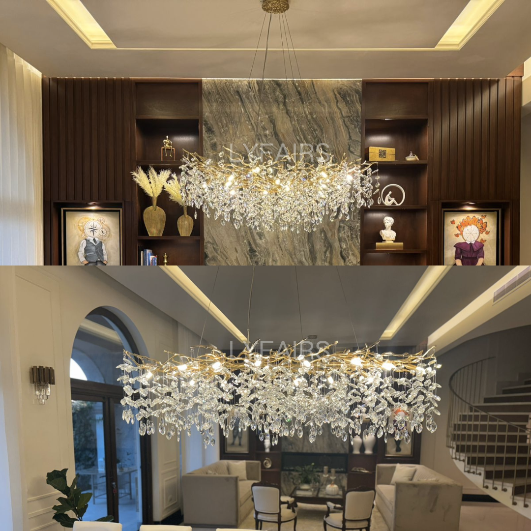 Sculptural Branch-Inspired Statement Pendant Light