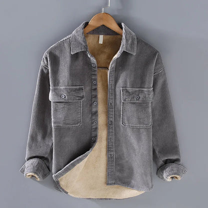 Men’s Casual Corduroy-Style Jacket Winter Comfort Layer