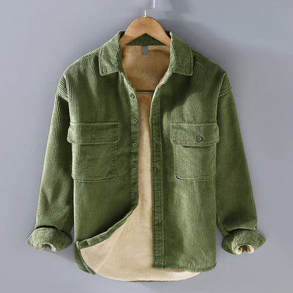 Men’s Casual Corduroy-Style Jacket Winter Comfort Layer