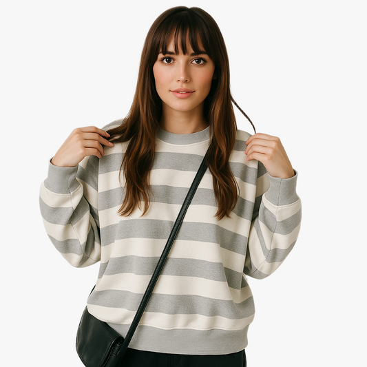 Nautical Stripe Women’s Casual Hoodie