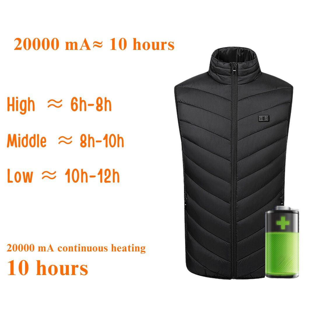 Rechargeable Heated Gilet Adjustable Unisex Body Warmer