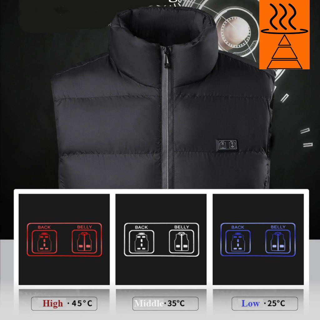 Rechargeable Heated Gilet Adjustable Unisex Body Warmer