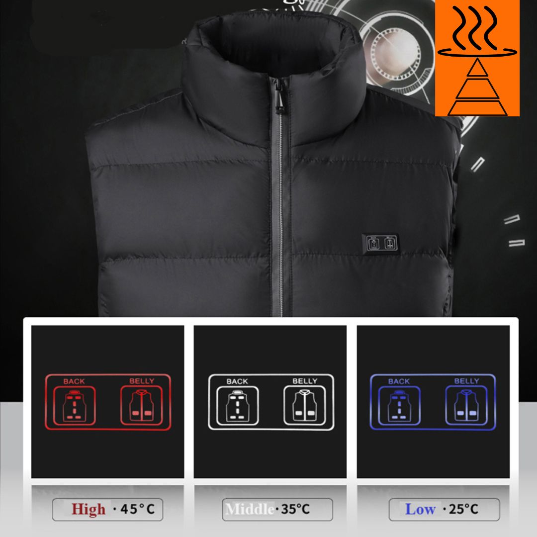 Rechargeable Heated Gilet Adjustable Unisex Body Warmer