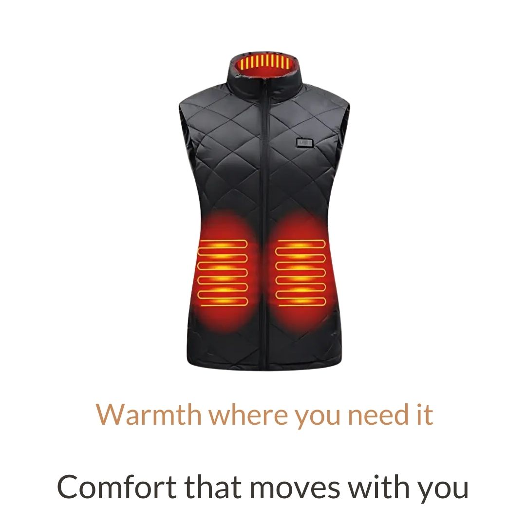 Women’s Heated Gilet Lightweight Electric Vest with Adjustable Heat Levels