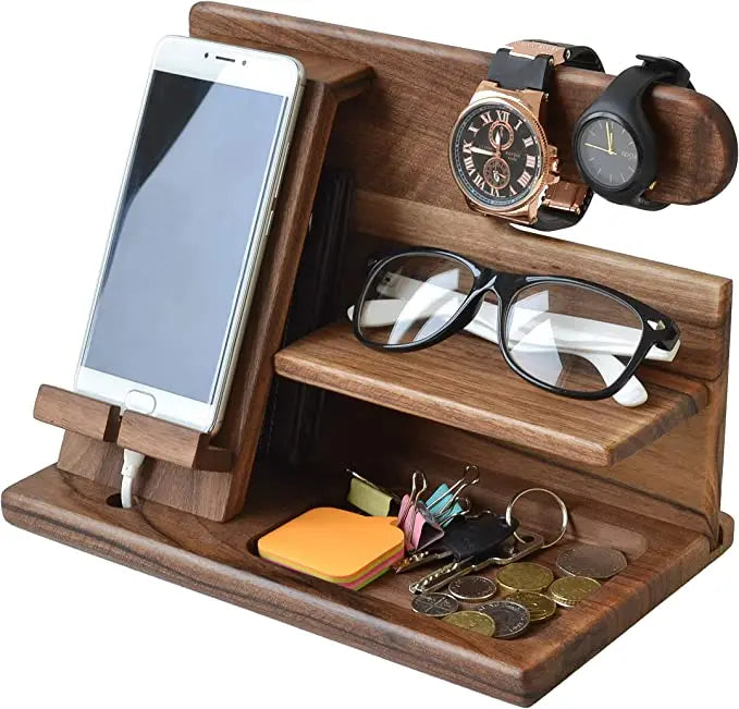 Multifunktionaler Schreibtisch-Organizer mit Handyhalter und Ablagefach