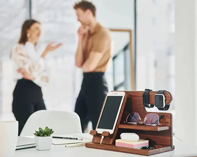 Multifunktionaler Schreibtisch-Organizer mit Handyhalter und Ablagefach