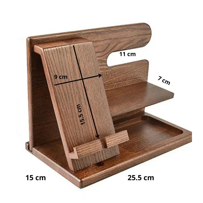 Multifunktionaler Schreibtisch-Organizer mit Handyhalter und Ablagefach