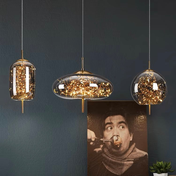 Contemporary Pendant Light LED Hanging Ceiling Fixture