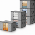 Foldable Storage Boxes with Handles and Front Window