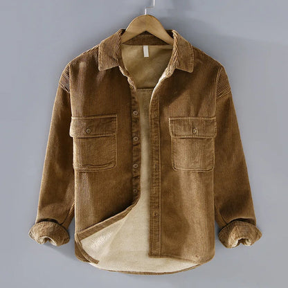 Men’s Casual Corduroy-Style Jacket Winter Comfort Layer