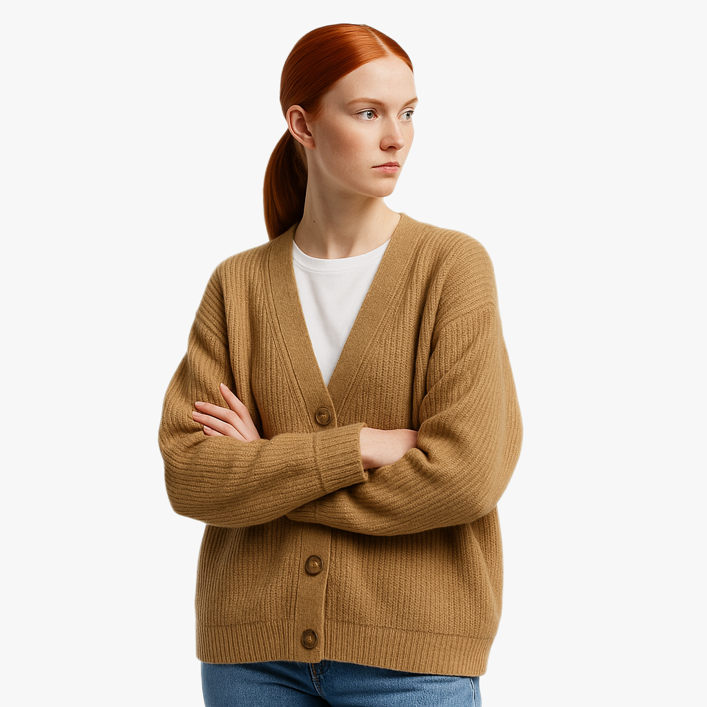 Warm Knitted Women's Cardigan for Cool Days
