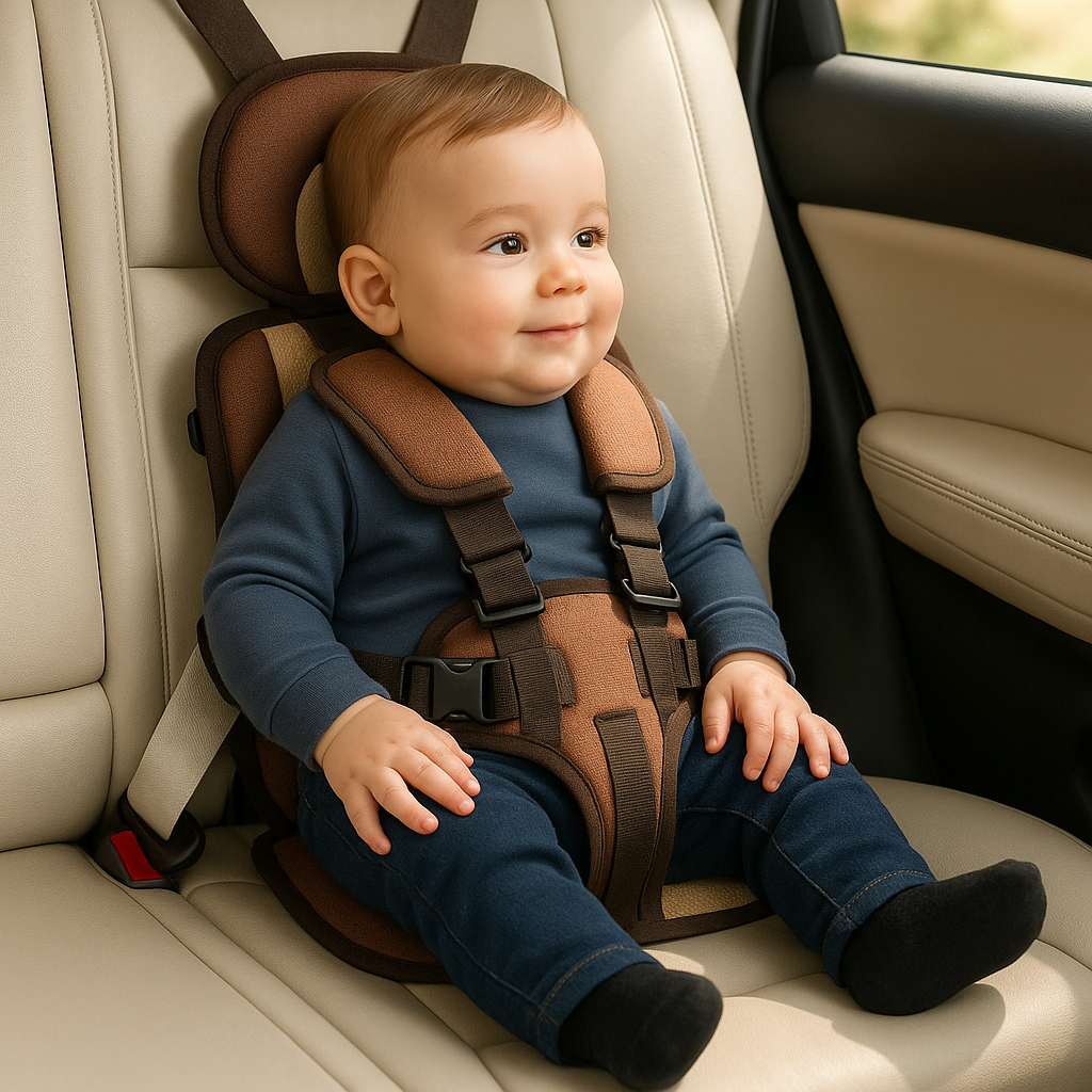 Portable Car Seat for Kids Compact Adjustable Travel Booster