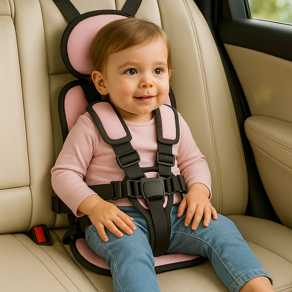 Portable Car Seat for Kids Compact Adjustable Travel Booster