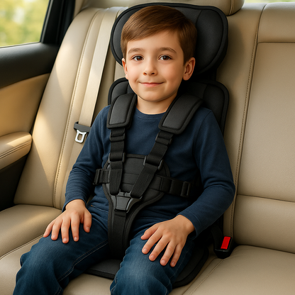 Portable Car Seat for Kids Compact Adjustable Travel Booster
