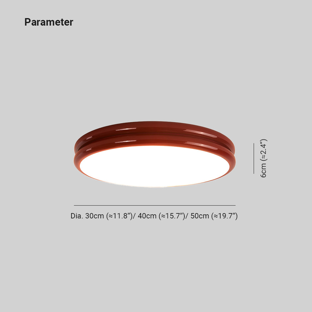 Modern Flush Mount Ceiling Light Minimal Round LED Design