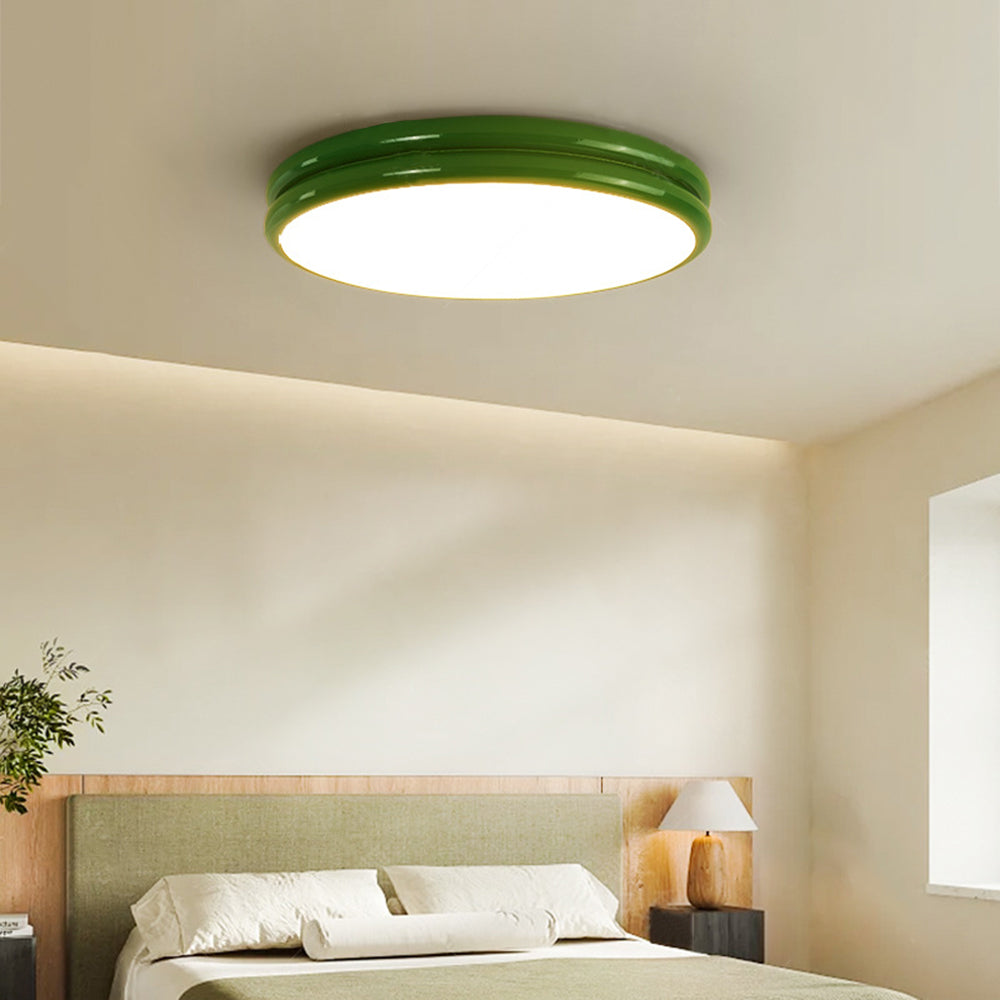Modern Flush Mount Ceiling Light Minimal Round LED Design