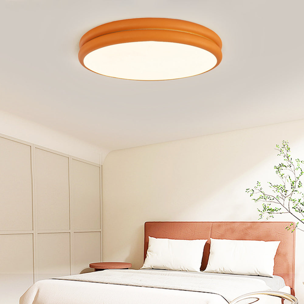 Modern Flush Mount Ceiling Light Minimal Round LED Design