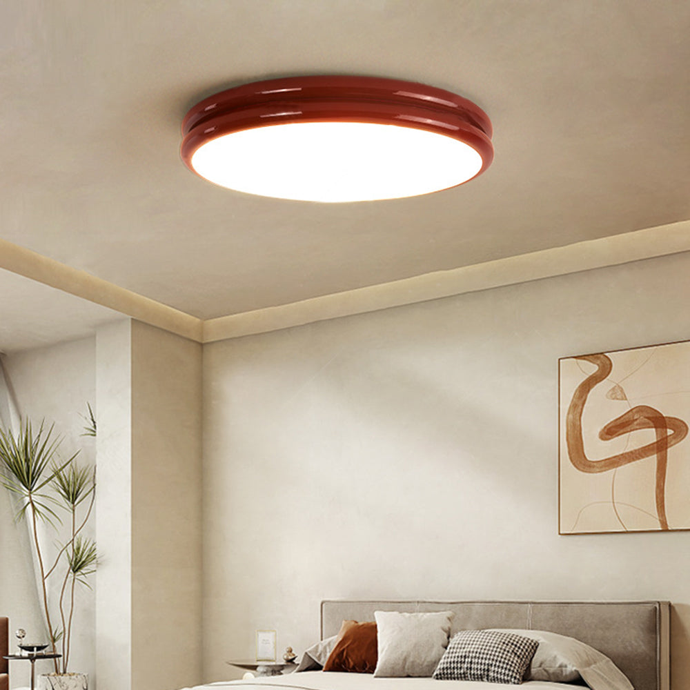 Modern Flush Mount Ceiling Light Minimal Round LED Design