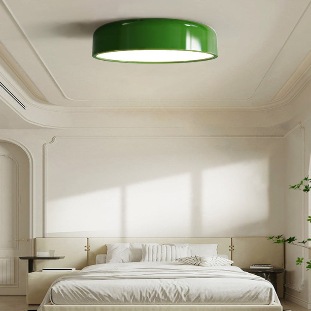 Modern Round LED Ceiling Light with Adjustable Brightness