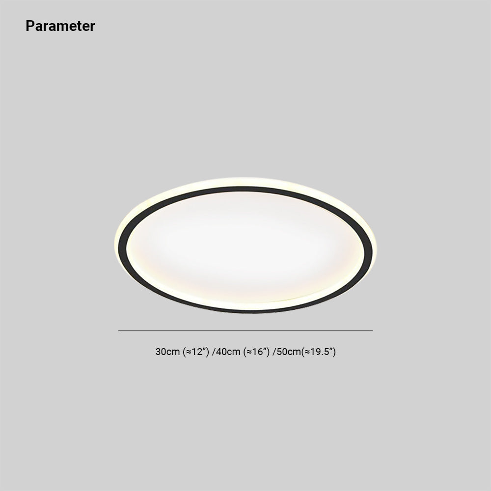Modern LED Flush Ceiling Light  Round Design with Adjustable Brightness