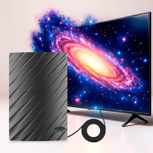 Amplified Indoor TV Antenna with Wide Signal Coverage