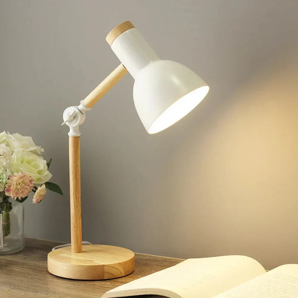 Modern Nordic Adjustable Swing Arm Desk Lamp Compact Reading Light