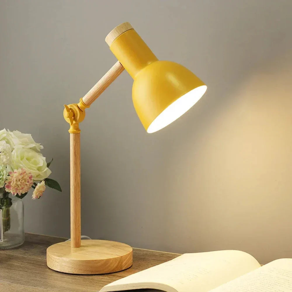 Modern Nordic Adjustable Swing Arm Desk Lamp Compact Reading Light