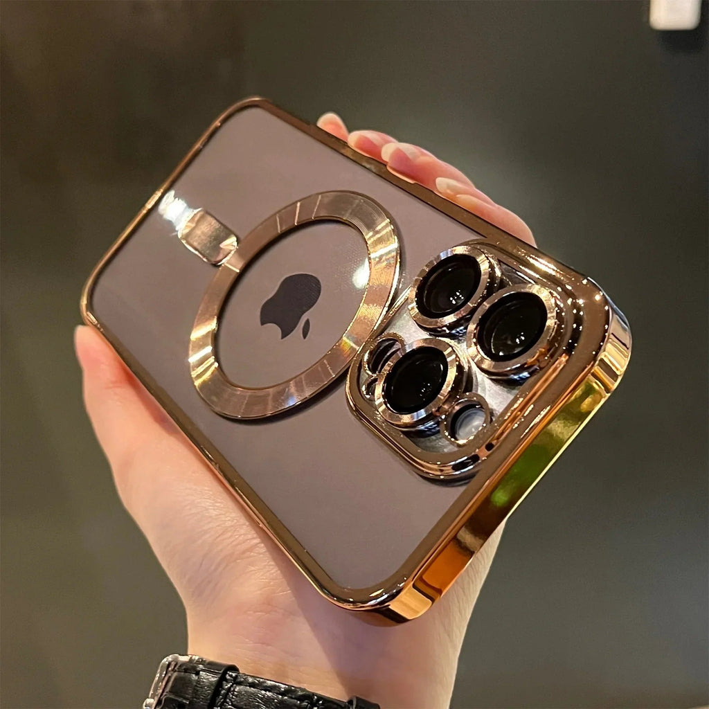 Gold Magnetic Phonecase Slim Protective Shell