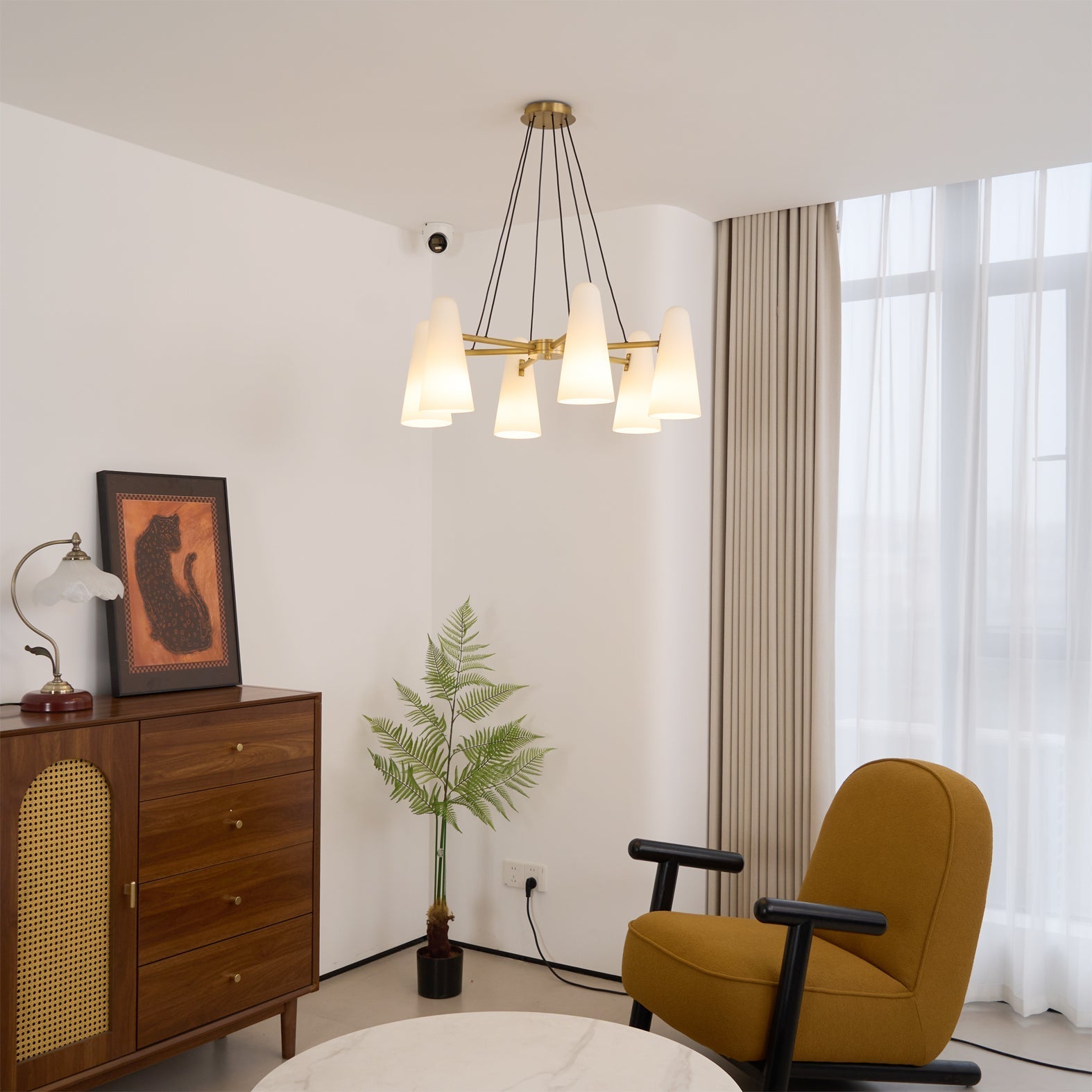 Decorative Multi-Head LED Ceiling Light with Soft Ambient Glow