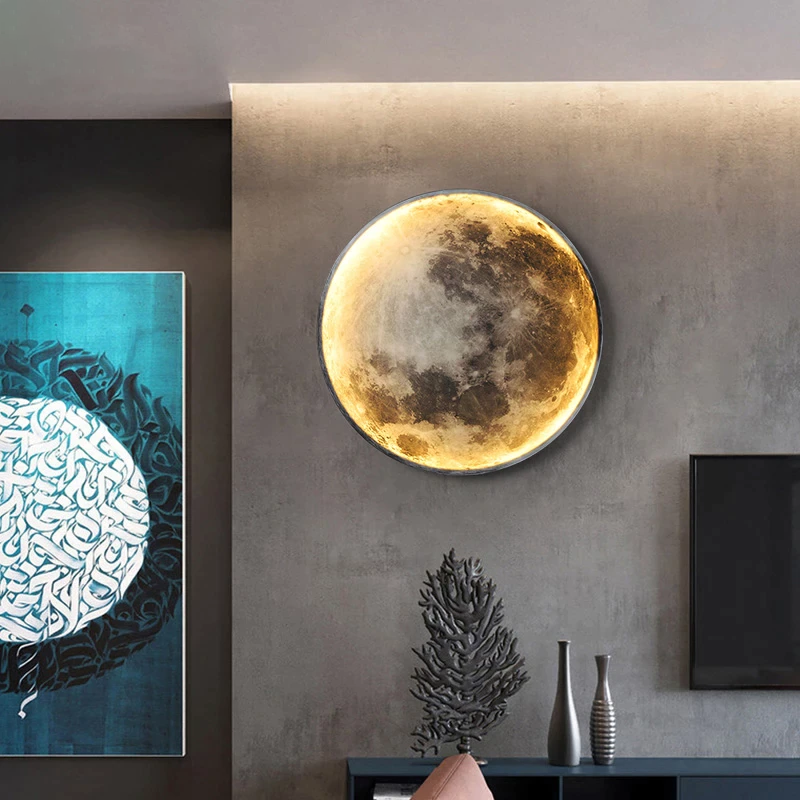 Moon Style Wall Light Decorative Ambient Lighting for Indoor Spaces
