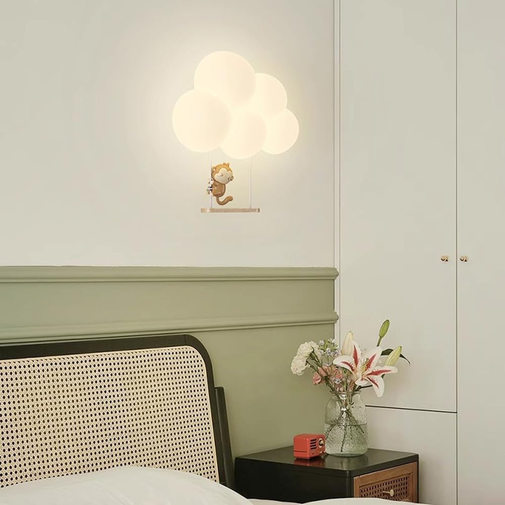 Kids Wall Mounted Night Light Cloud Design LED Lamp