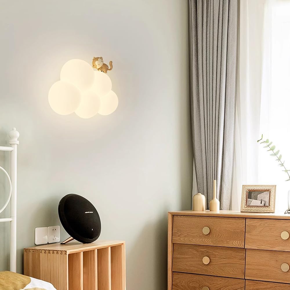 Kids Wall Mounted Night Light Cloud Design LED Lamp