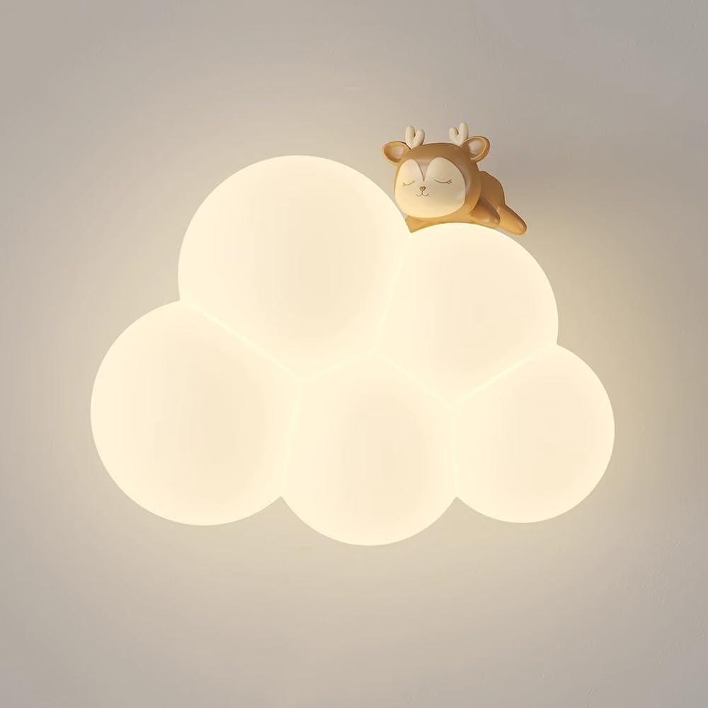 Kids Wall Mounted Night Light Cloud Design LED Lamp