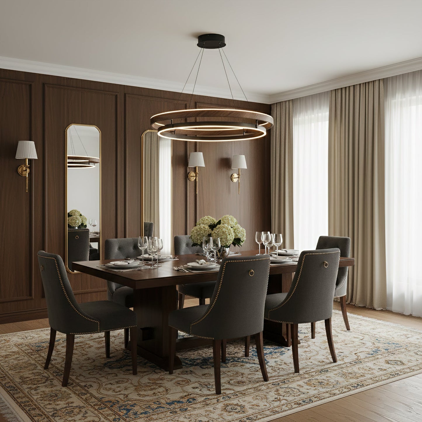 Aureon Halo Pendant Chandelier