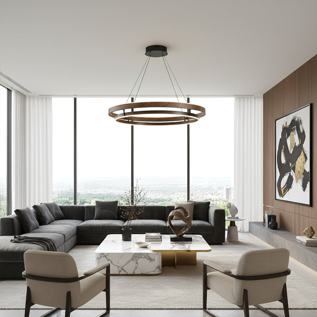 Aureon Halo Pendant Chandelier