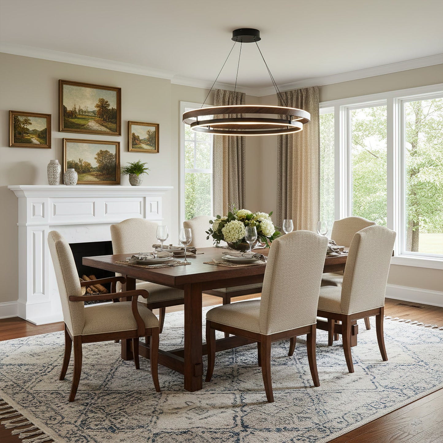 Aureon Halo Pendant Chandelier