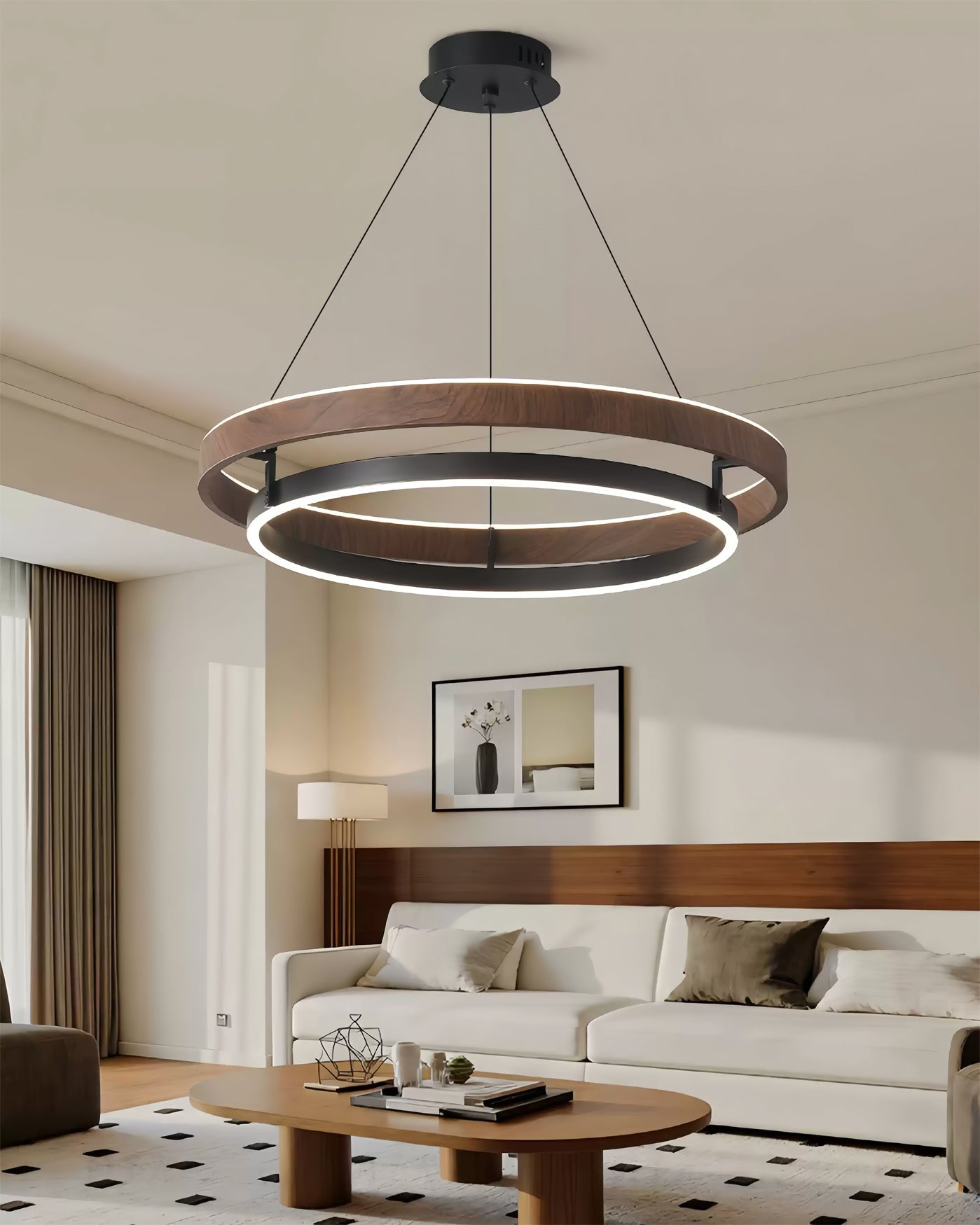 Aureon Halo Pendant Chandelier