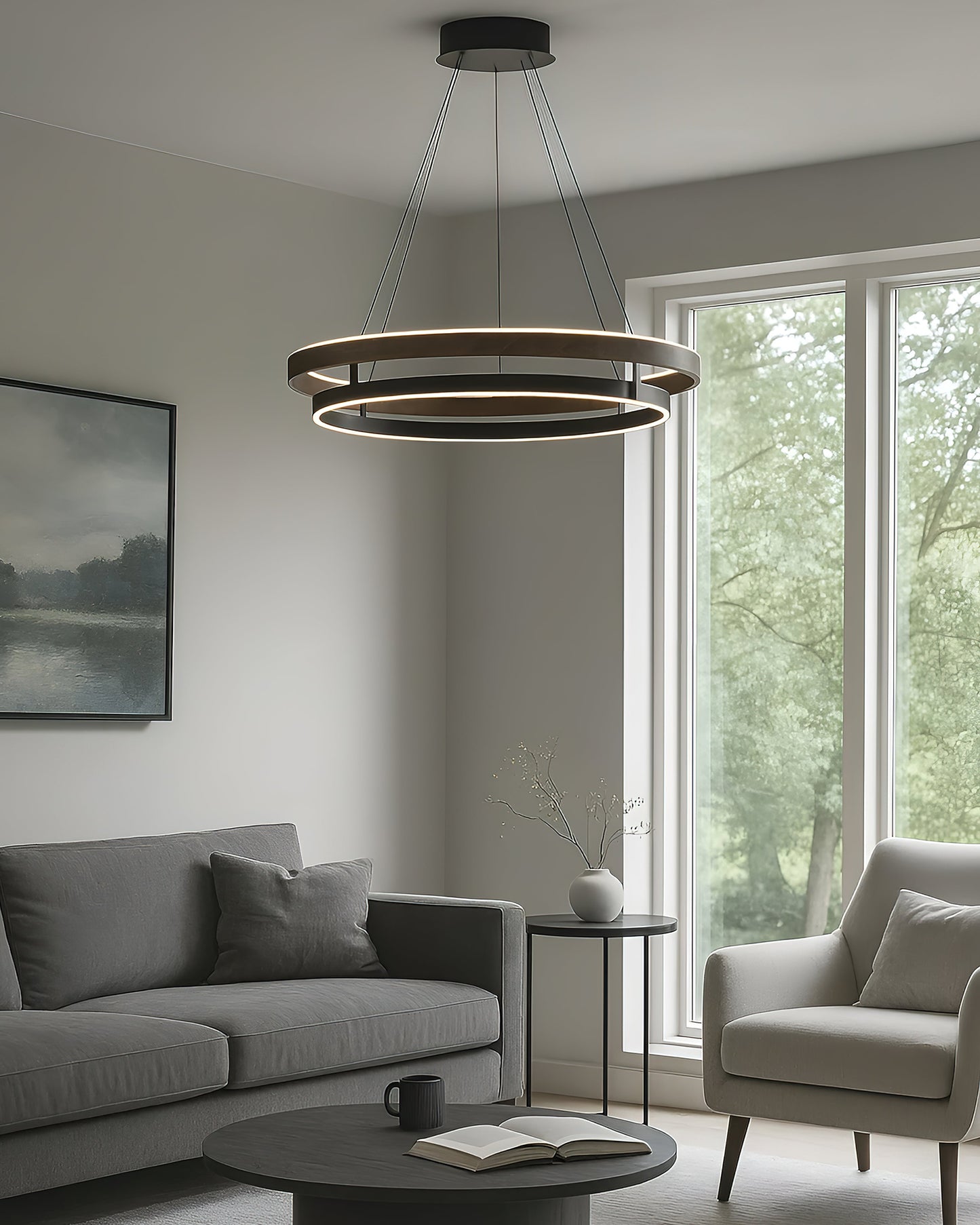 Aureon Halo Pendant Chandelier