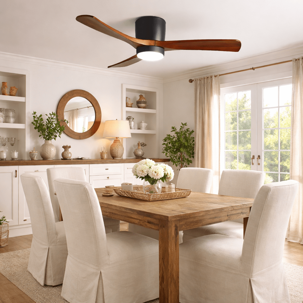 Modern Ceiling Fan with LED Light and Remote