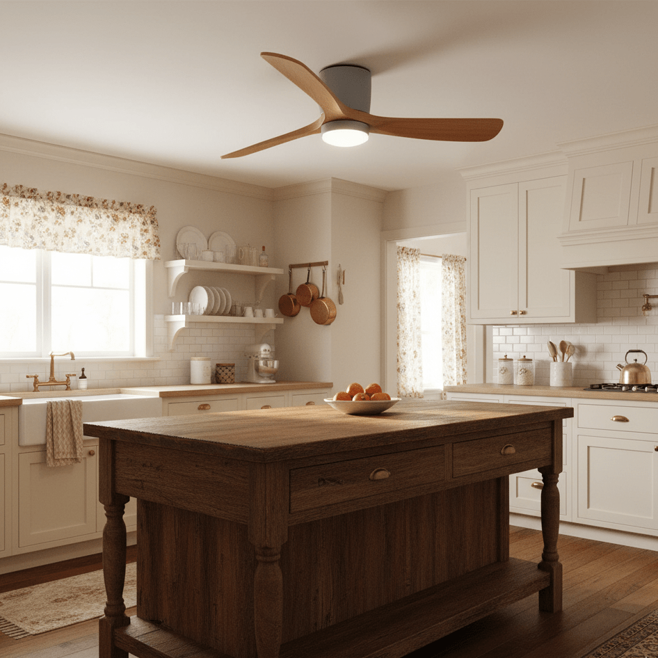 Modern Ceiling Fan with LED Light and Remote