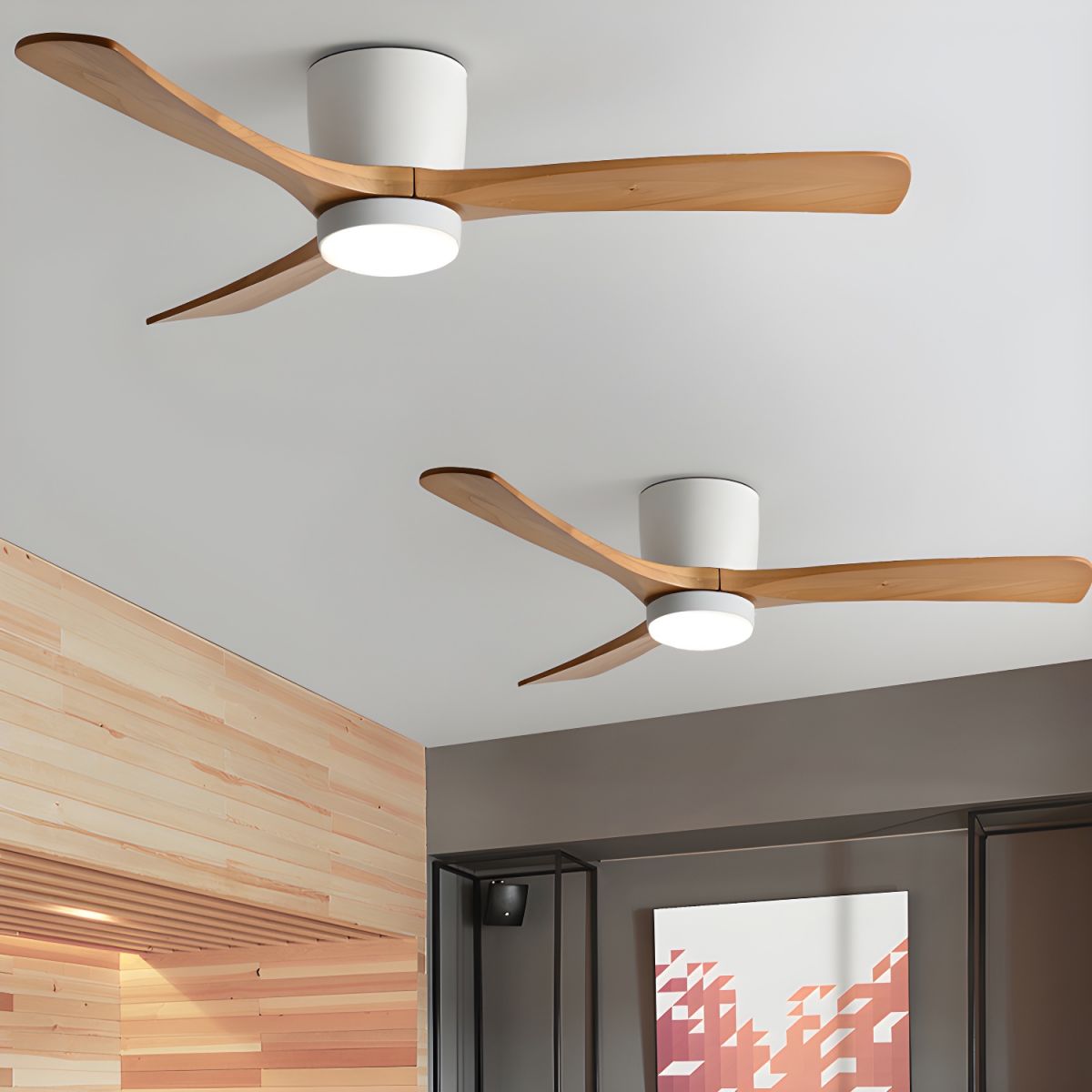 Modern Ceiling Fan with LED Light and Remote
