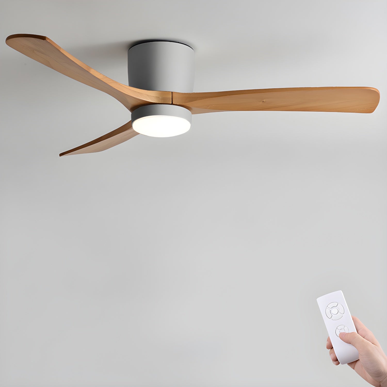 Modern Ceiling Fan with LED Light and Remote