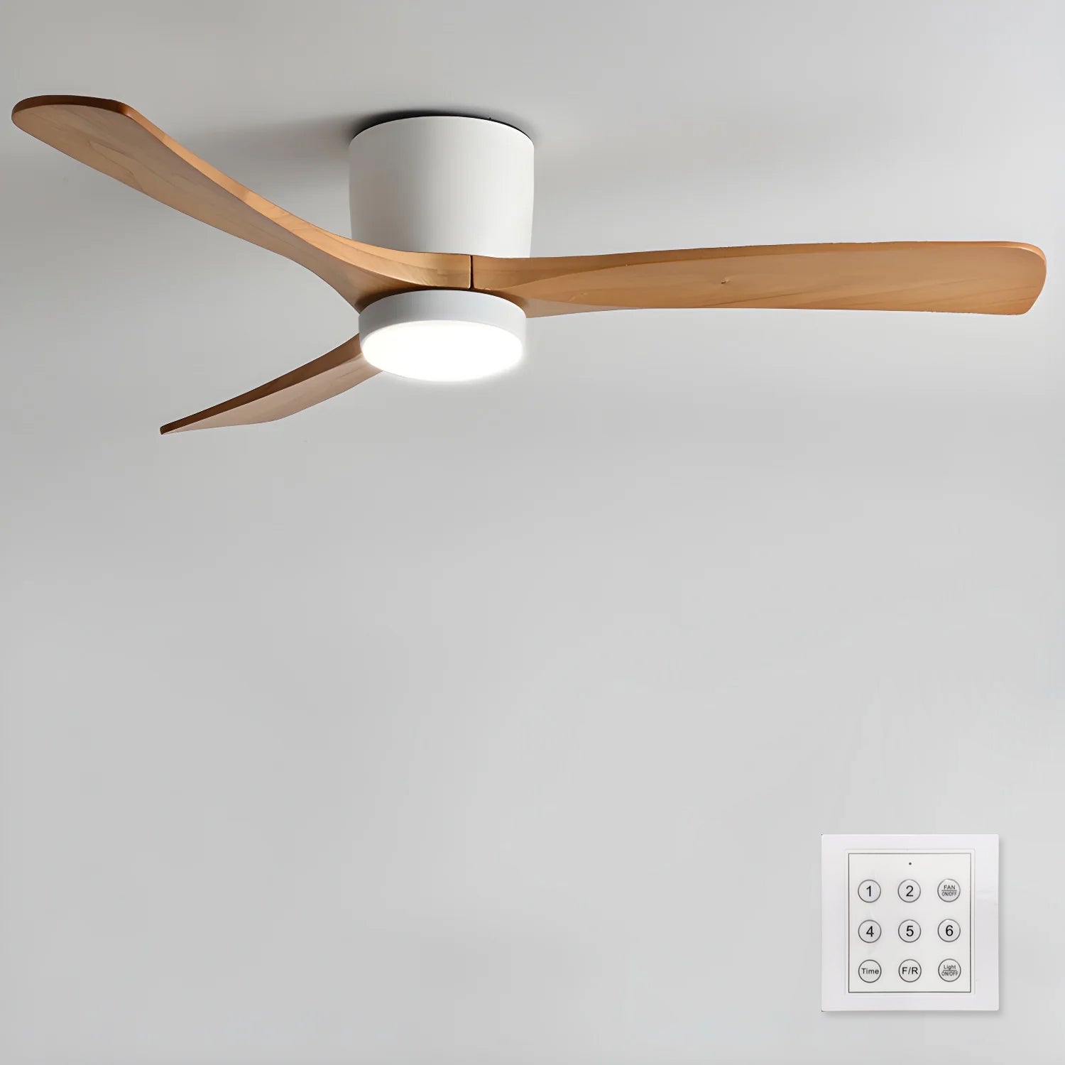 Modern Ceiling Fan with LED Light and Remote
